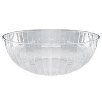 Party Essentials N674563 Hard Plastic 192-Ounce Serving Bowl, Clear