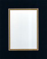 Pack of 10 16x20 Black/Metallic Gold Double Mats Mattes with White Core Bevel Cut for 11x14 Photo + Backing + Bags
