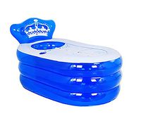 ZMM® Bathtub, Thickening Inflated Bathtub Adult Bathtub Bath Barrel Bath Barrel Bath Barrel Fold Bath Tub Portable Outdoor Courtyard Blue Pink Swimming Pool Fishing Pond Insulation (Color : Blue)