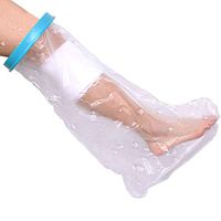 Waterproof Kids Leg Cast Cover Protector for Shower, Keep Bandages & Casts Dry Protector Bath Reusable Watertight Protection to Broken Surgery Foot Ankle Wounds and Burns (Medium Leg)