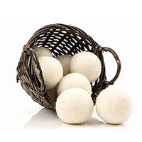 6pcs/Pack Laundry Premium Wool Dryer Balls [XL=2.76''] Reusable Natural Laundry Fabric Softener Clean Ball