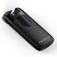 2018 New Floating Touch No Buttom USB Lighter Double Arc Gift Pack (Matte Black)