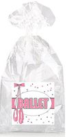 Pink Ballet Slippers Party Favor Bags with Ties - 12pack