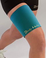 body helix Thigh Compression Sleeve/Wrap for Hamstrings and Quadriceps (Teal, Small: Max Thigh Circumference is 17" - 22")