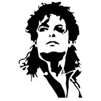 Hatcherabilia Michael Jackson Vinyl Decal Suitable for Tablet Sticker, Wall Sticker, Laptop Sticker, car Sticker
