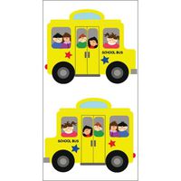 Creative Converting Swankies School Bus Fashion Decorative Pocket Tissue Package for Parties