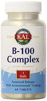 KAL B-100 Complex SR Tablet, 100 mg, 60 Count