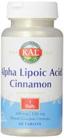 Kal Alpha Lipoic Acid Cinnamon, 300mg/150mg, 60 Tablets
