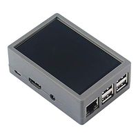 Semoic for Raspberry Pi 3 Model B Plus 3.5 TFT Press Screen LCD Display with New ABS Plastic Case for Raspberry Pi 3（Gray Case）