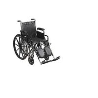 McKesson Wheelchair Steel 20"W x 16"D Swing-Away Footrest 146-SSP220DDA-SF