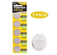 Toshiba CR2430 3V Lithium Coin Cell Battery Pack of 5