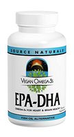SOURCE NATURALS Vegan Omega-3s Epa-Dha 300 Mg Vegetable Soft Gel, 30 Count