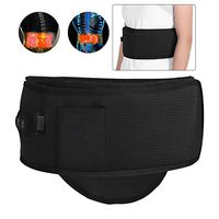 Electric Heating Waist Support Belt, Ultra Thin Abdomen Heat Vibration Massage Wrap for Lumbar Spine Arthritis, Strains, Sprains, Stiffness, Lower Back Pain Relief Menstrual Abdominal Pain