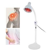 275W Infrared Light Red Light Therapy, Adjustable Height Skin Care Lamp, Floor Stand Infrared Light Heating Therapy Lamp Improve Sleep Blood Circulation Pain Relief