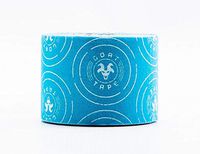 Goat Tape Kinesiology Tape, 20 Pre-Cut Strips, Blue & White
