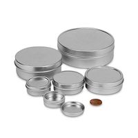1/4oz Shallow Round Steel Tin Can | Quantity: 24