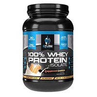 eFlow Nutrition 100% Whey Protein Isolate - 30 Servings, 2lbs, 3 Flavors (Cinnamon Churro)