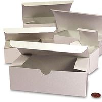 White One Piece Gift Boxes 8" X 8" X 3 1/2" | Quantity: 100