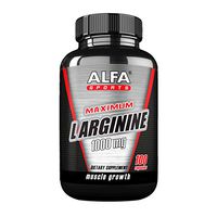 L-Arginine Dietary Supplement by Alfa Sports - L Arginine 1000mg Supplement for Muscle Growth,and Energy - Essential Amino Acids to Support Physical Endurance - 100 Capsules