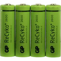 GP NiMH Battery AA/LR6 1.2v 2600mAh Pack 4 [GP-NIMH-AA-01]