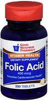 GNP FOLIC Acid 400 MCG TAB 250