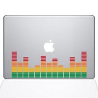 The Decal Guru Music Volume Bars MacBook Decal Vinyl Sticker - 11" MacBook Air (1305-MAC-11A-NA)