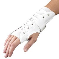 CHAMPION Wrist Split Reversible Adjustable Lacing Cloth, White, Large