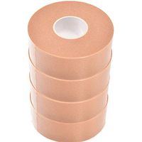 Mole Skin, 4 Rolls Moleskin for Feet Waterproof Feet Protection Pad Bubble Skin Bandages Tape Template Stencil Filled Toe Heel Old Tender Spots Shoes Wear Patch 1“x 5 Yards Per Roll