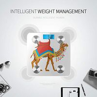 LYAOE Bluetooth Body Fat Scale Indian Camel Traditional Colorful Decorated Smart Wireless Scale with LCD Display Measuring Body Weight Bmi and Health Digital Scale