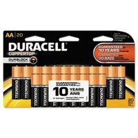 CopperTop Alkaline Batteries with Duralock Power Preserve Technology, AA, 20/Pk, Sold as 2 Package