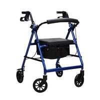 Rolling Walkers Walkers Folding Walker Blue Walker Upright Walker Wheelchairs Folding Lightweight Aluminum Alloy Walker Walkers of The Elderly Walking Frame with Wheels