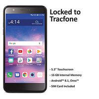 ($50 eGift Card Promotion) TracFone LG Premier Pro 4G LTE Prepaid Smartphone (Locked) - Black - 16GB - Sim Card Included - CDMA