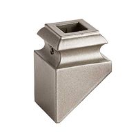 Ash Grey 16.3.2 Angled Base Shoes for 1/2 inch Square Iron Balusters for Stair Remodel, Box of 10