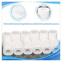 Alelife 12 Rolls Toilet Paper Hand Towels Toilet Roll Tissue Napkin Paper Towels Soft Skin-Friendly Paper Towels Smooth and Soft