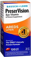 Bausch & Lomb PreserVision with Lutein 120 Soft Gels (Pack of 8)