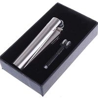 CLIPPER Butane Refillable Classic Metal Cigarette Lighter with Katzone Gift Package (Silver)