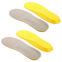 Forfar 2 Pairs Memory Foam EVA Shoes Breathable Insert Inner Pad Insoles Orthotic Arch Soft Sport Absorption Cushion Outdoor Protection