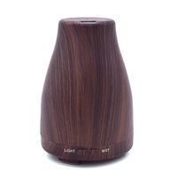 Fabal LED Ultrasonic Aroma Humidifier Air Aromatherapy Essential Oil Diffuser (Brown)