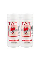 Tat Towels - Body Wipe Company -- Tattoo Aftercare - Moisturizing tattoo wipe for an enhanced color and renewed look -- 40-80 Count