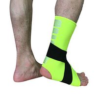 Berryhot Ankle Brace Compression Sleeve - Relieves Achilles Tendonitis, Joint Pain. Plantar Fasciitis Foot Sock with Arch Support Reduces Swelling for Sports (Green, S)