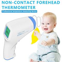 Wlcome Forehead Thermometer, Accurate Digital Thermometer,Immediate Result 丨LCD Digital Non Contact IR Infrared Thermometer Body Forehead Temperature Meter for Baby Kids Adults Indoor Outdoor White