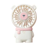 Shmei Mini Handheld Fan, Desk Fan, Small Personal Portable Stroller Table Fan with USB Rechargeable Battery Operated for Travel Office Room Outdoor Household (White)