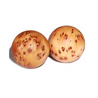 Kaiyitong Fitness Ball, Taihang Thuja Vintage Handball, Scarred Eyeball Health Ball, Fitness Ball Elder Gift 50MM Fourth Grade 40% Scar (Color : Yellow, Size : 5.0cm)