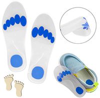 Silicone Gel Kids Arch Support Insole - Full Length Children Flat Feet Orthotic Cushion Inserts, Foot Pronation Shock Absorption Corrector Pads, for Fallen Arches Plantar Fasciitis (XS)