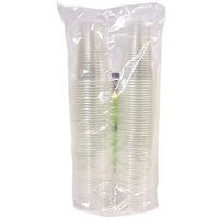 ChefLand 7 ounce 100 Count Disposable Soft Clear Plastic Cups