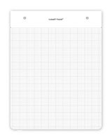 RUSSELL + HAZEL Drafters Tablet Notepad Refill, 100 Perforated Gridded Drafting Sheets, 6.375 in x 8.875 in