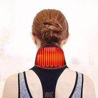 LEANO USB Electric Heating Neck Guard Moxibustion Magnetic Therapy Neckband Neck Cover Electric Massagers