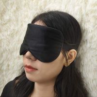 Babygoal Natural Silk Sleep Mask Blindfold, 2 Pack Adjustable Super-Smooth Soft Eye Mask for Sleep with Bag, Sleep Aid and Eye Relaxer 2SYZ01