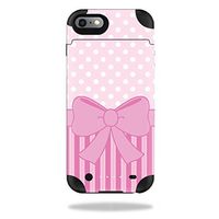 MightySkins Protective Vinyl Skin Decal Compatible with Mophie Juice Pack iPhone 6 Plus/6s Case wrap Cover Sticker Skins Pink Present