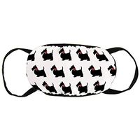 NiYoung Mouth Cover Scottie Dog Funny Pattern Earloop Face Covers - Adjustable Elastic Band for Travel Cycling, Anti Dustproof, Half Face Mouth Cover